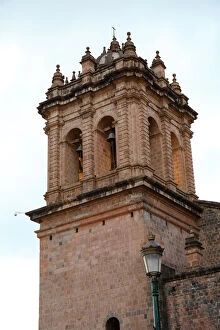 Images Dated 7th May 2015: Cusco Cathedral bell tower, Plaza de Armas