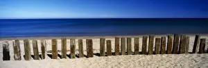 Cushendun, County Antrim, Ireland, Railway Sleepers Used As Beach Defense