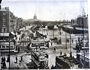 Attacking Prints: Custom House, River Where Brits Shelled