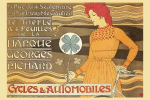 T1682547 Prints: Cycles & Automobile By Marque George Richard