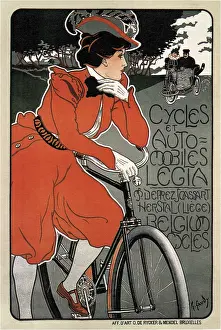 Bicycle Prints: Cycles Automobiles Legia, 1898. From a private collection