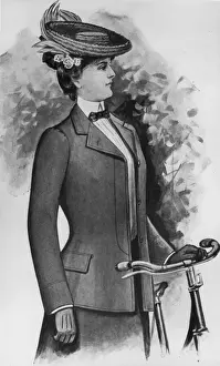 5 4 H Clo 1900 1909 Women Prints: Cycling Fashion