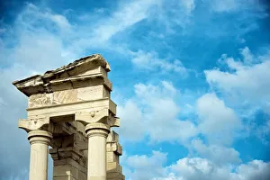 Images Dated 5th December 2012: Cyprus, Kourion, reconstructed Temple of Apollo