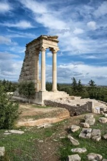 Images Dated 5th December 2012: Cyprus, Kourion, reconstructed Temple of Apollo