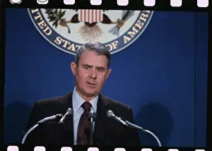Cyrus R Prints: Cyrus Vance at Press Conference