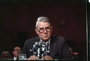 Cyrus R Prints: Cyrus Vance Testifying Before Senate Committee