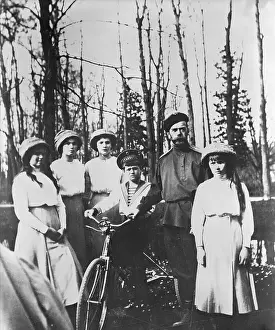 Olga Prints: Czar Nicholas II and His Children