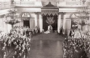 Czar Prints: Czar Nicholas II Before The Duma