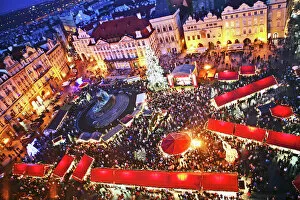 Images Dated 30th November 2008: Czech Christmas Markets at Prague Old Town Square