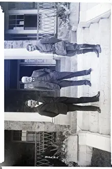 Czech Prints: Czech Leaders Standing In Front Of Build
