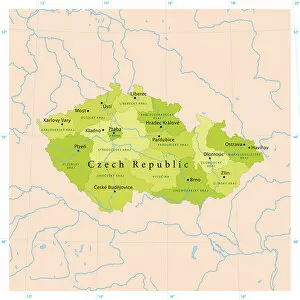 Images Dated 16th May 2018: Czech Republic Vector Map