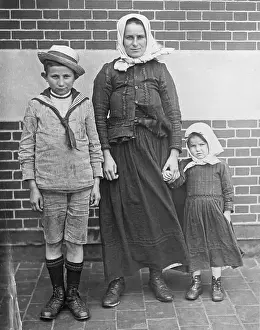 Czeck-Slovak Immigrants Posing at Ellis Island