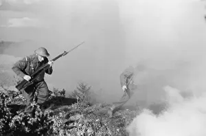 Prints of Members of the British Home Guard during combat training, 26th July 1941 Discover the Vision of Haywood Magee – A Master of Mid-Century British Life: Dad's Army