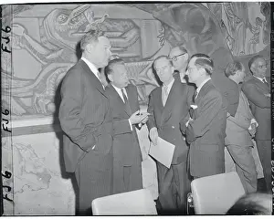 Wadsworth Prints: Dag Hammarskjold Conferring With Colleagues