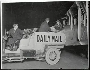 Hendon Prints: The Daily Mail Newspaper Being Loaded onto Airplane