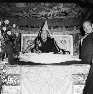 14th Dalai Lama Prints: Dalai Lama Wearing State Crown