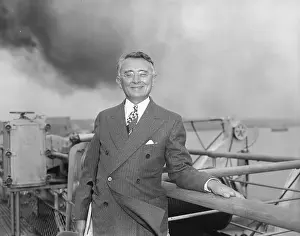 Lecturer Prints: Dale Carnegie On Ship He Arrives On