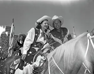 Chaps Prints: Dale Evans and Roy Rogers on Horseback