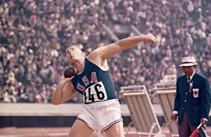 Track Official Prints: Dallas Long Throwing Shot Put