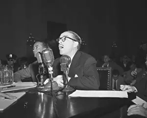 Screenwriter Prints: Dalton Trumbo at House Hearings