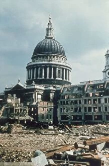 The Blitz World War II (September 1940-May 1941) Gallery: Damaged Landmark