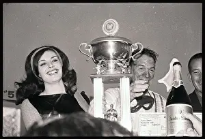 Riverside Prints: Dan Gurney Celebrating After Winning a Race