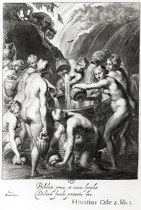 Myth Prints: Danaus Daughters Drawing Water with Sieves