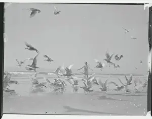 Dancer Joan Fairfield Dancing with Seagulls
