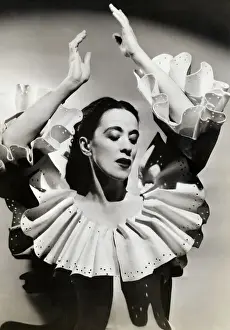 Dancer Martha Graham in Dance Pose