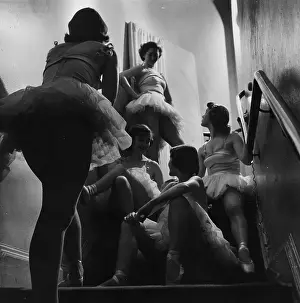 Cabaret Prints: Dancers Backstage