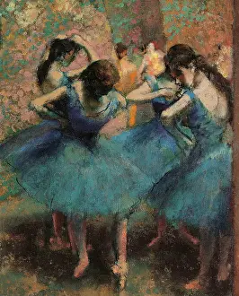 Oil Painting Prints: Dancers in Blue (Danseuses bleues)