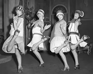Cloche Prints: Four Dancers Doing the Charleston
