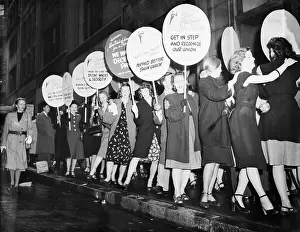 Employee Prints: Dancers Picket Arthur Murray Studio