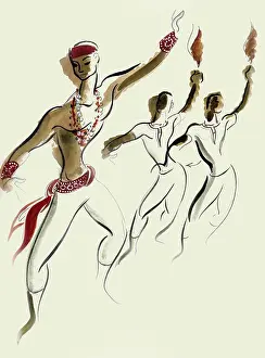Benitez Prints: Dancers in Poise