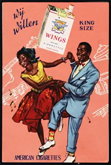Cigarettes Prints: Dancin Wings Cigarettes Adv