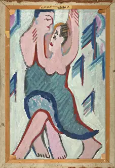 Raw Rhythms: The Electric World of Ernst Ludwig Kirchner: Dancing Couple In The Snow [Reverse]