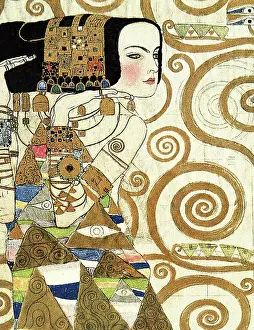 Klimt Prints: Dancing Girl Represents Expectation
