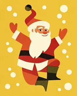 Images Dated 30th November 2016: Dancing Santa Claus