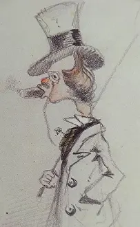 Cigar Prints: Dandy with a Cigar (Dandy au Cigare), ca 1857