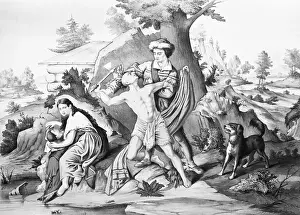 Daniel Boone Fighting Enemy