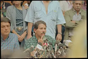 Managua Prints: Daniel Ortega at News Conference