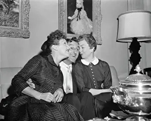 Danny Thomas with His Female Friends