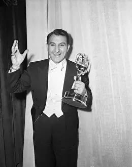Danny Thomas Holding Emmy Award