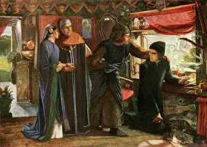 1910s Prints: Dante Drawing The Angel