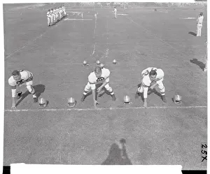 Dante Lavelli with Frank Gatski and Lou Groza