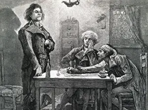 DANTON, ROBESPIERRE, AND MARAT IN THE WINE SHOP