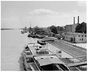 Vienna Prints: Danube River In Vienna Austria