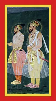 Persian Prints: Dárá Shikúh and Sultan Shujá stand side by side