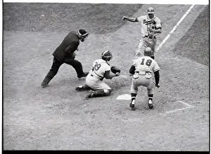 A Daring Dash Homeward In Baseball Game