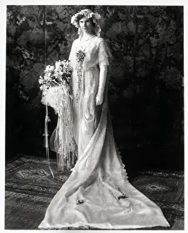 Financier Prints: Daughter Of H.H.Rogers;Wedding Dress (?)